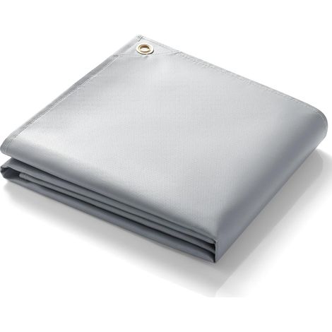 Couverture de soudage 180x240 cm, Ignifuge Fibre Verre enduite Silicone pour soudage/découpage. Protection Ultra-résistante, avec Sac Rangement, utilisable intérieur/extérieur. (1/5)