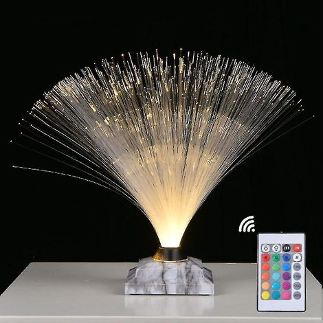 LED-Tischleuchte mit Glasfaseroptik, Schlafzimmerdekoration, sternenklare Atmosphäre, leuchtende Farben, Touch-Bedienung, wiederaufladbar, zauberhaftes Nachtlicht, Dali Color (1/5)