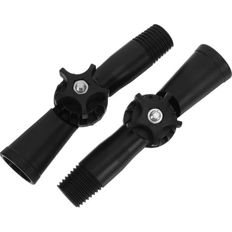 2 Adaptateur d'angle rotatif, plastique robuste, filetage universel, pour perche extension, nettoyage vitres et murs