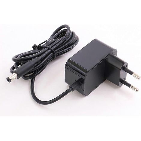 Adaptateur secteur compatible 12W 12V 1A, prise : prise murale 5,5 mm x 2,5 mm. (1/5)