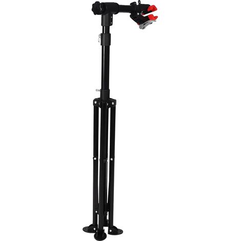 Soporte profesional para reparación de bicicletas, altura ajustable, soporte giratorio de 360°, color negro. (1/2)