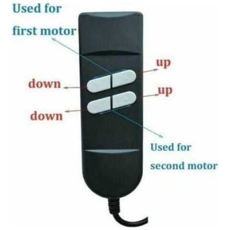 Télécommande Fauteuil Relax - 4 Boutons - Connecteur 5 Broches - Pour Fauteuil Inclinable et Releveur Électrique - 1 Pièce (1/4)