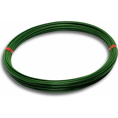 Chapuis FIT50 Filo di tensione - Acciaio plastificato - Diametro esterno 2,7 mm - Lunghezza 50 m - Verde