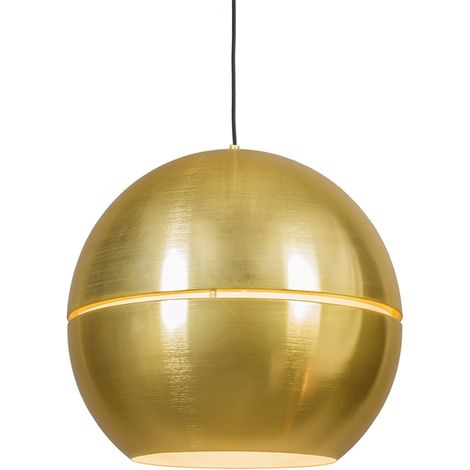 QAZQA Lampada a sospensione Art Déco oro 50 cm - Slice