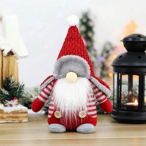 Lutin de Noel, GNOME de Noël Peluche Ornements Santa Noël Santa Décoration de Vacances Ornements de Noël Valentin Day (1/4)