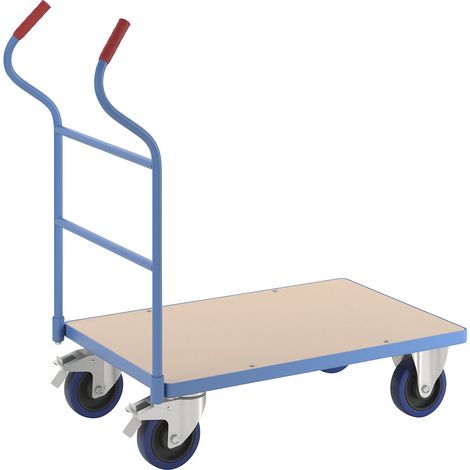 eurokraft pro, Chariot plate-forme, avec barre de poussée,