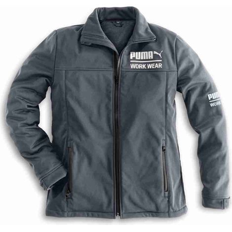 7022, Puma Softs-Arb.jacke CHA stahlgrau/carbon XXL