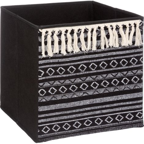 Cesta Organizadora Polipropileno Cartón 31x31x31cm Etnic (1/4)