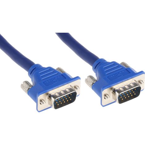 Câble VGA VGA vers VGA Mâle VGA Mâle VGA 15m Bleu ( Prix pour 1 )