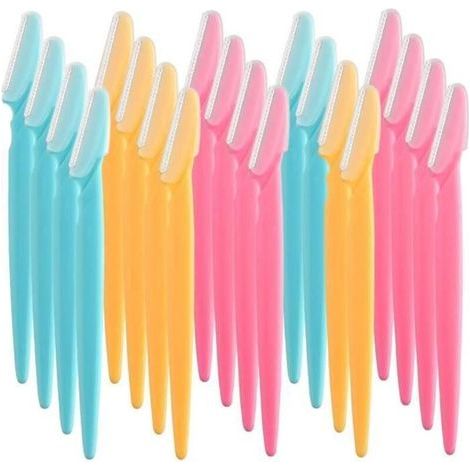 ALLIANDIS 200 Pièces Rasoirs à Sourcils Rasoir Visage pour Femmes et Hommes Visage Détachants De Cheveux (20PCs)