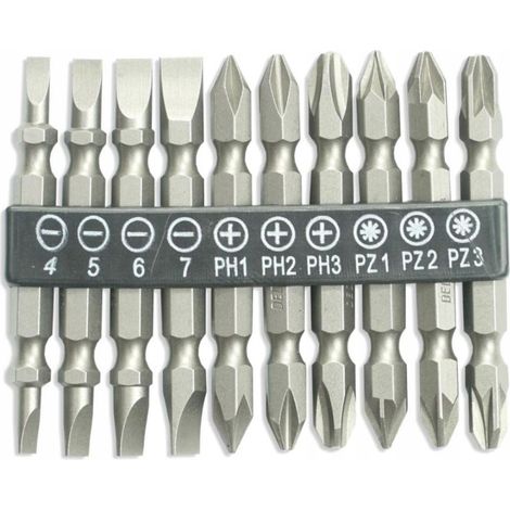 Punte cacciavite Dedra 18a07s13 doppia faccia 65 mm (1/3)