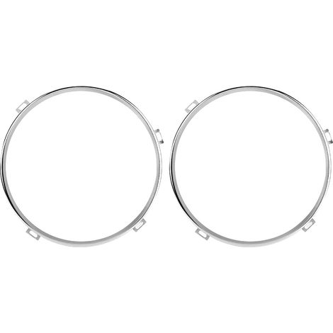 Paire de supports de phares 7 pouces, métal argenté, cache supérieur, pied de fixation, pour Jeep Wrangler (1/5)