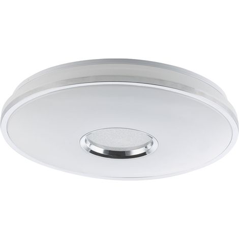 Plafoniera plafoniera stella lampada metallo, cromo, IP20, telecomando, dimmerabile, colori fissabili, 1x LED 60 watt 4800 lumen bianco caldo a luce diurna (1/5)