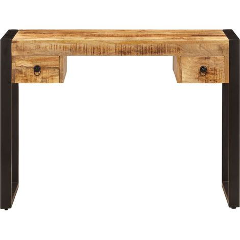 Maison Exclusive - Bureau avec 2 tiroirs 110x50x77 cm Bois solide de manguier (1/5)