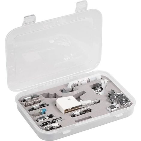 15 pièces Machine à coudre pieds-de-biche ensemble Kit de pied de marche pour frère chanteur Machine à coudre domestique - RWBricolage ›Outillage à main et électrique› Outillage à main ›Outillage de m
