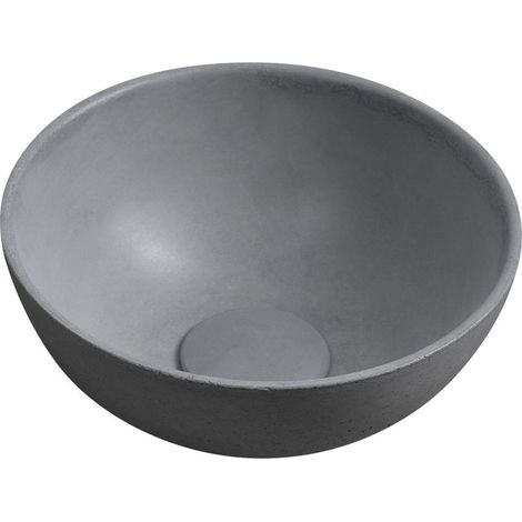 Sapho Small - Vasque à poser, diamètre 26 cm, sans trop-plein, gris MR26017 (1/5)