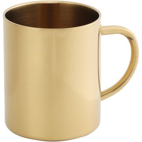 400ml Double-Layer 304 Stainless Steel Anti-Scald Coffee and Beer Mug (Gold) (1/5)