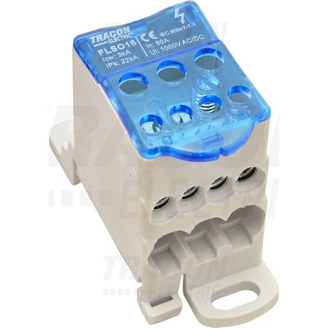 Blocco di distribuzione 3×16mm2 - 4×10mm2 1000VAC/DC 80A (1/3)