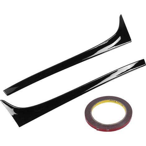 Deflector cofre pour aileron 7 Aileron D'aile de Queue Noir ABS Voiture Arrière Autocollant Latérale 615 125 5 Cm pour Mk7 2014 (1/5)
