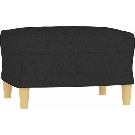 Repose-pied Noir 60x50x41 cm Tissu