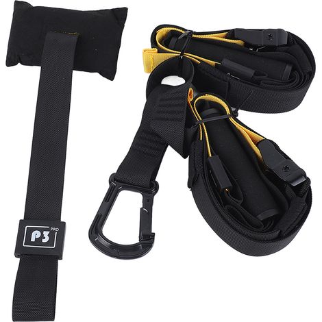 Système d'entraînement en suspension : kit de suspension pour un entraînement complet du corps adapté à tous les niveaux et à tous les objectifs. Séances d'entraînement efficaces. (1/5)