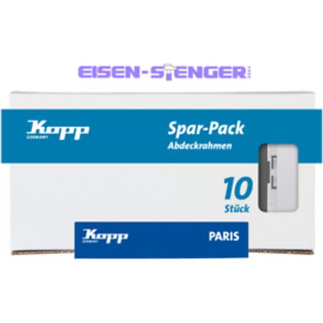 Kopp - PARIS – 10x Abdeckrahmen 1-fach, arktisweiß - 402002013 (1/5)