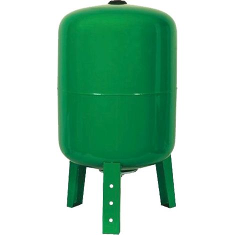 Ribimex – Réservoir vertical acier laqué 100L – Vessie intégrée – Raccord 1’ entrée, ¾’ sortie – Diamètre 400mm – Poids 25kg (1/2)