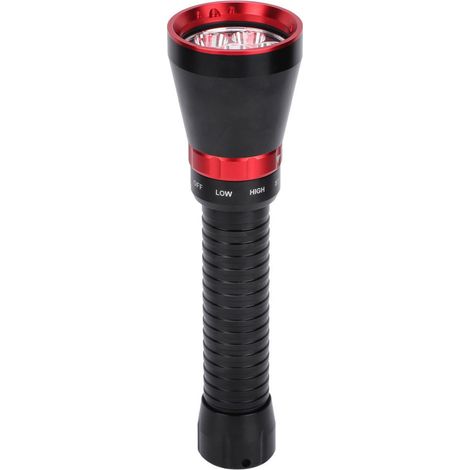 Wasserdichte Taucherlampe, 100 m wasserdicht, 18000 Lumen, hohe Helligkeit (rot) (1/5)