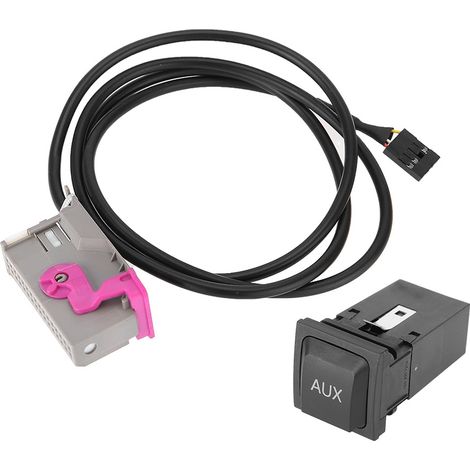 Prise AUX 3.5mm Câble Audio 32-PIN pour Autoradio RNS-E - Adaptateur pour Audi A3, A4, A6, A8, TT, R8 (1/5)
