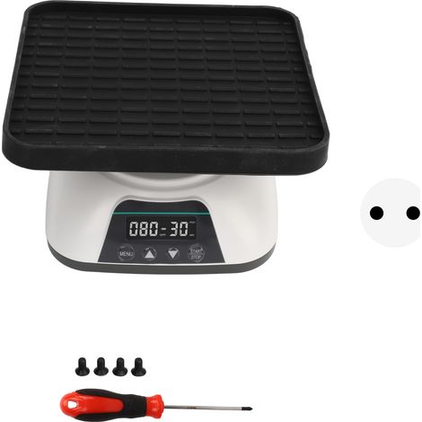Agitateur orbital avec affichage numérique, inclinaison de 10°, vitesse réglable de 20 à 80 tr/min, minuterie de 10 s à 99 min, poids d'agitation de 0,8 kg, prise européenne 100-240 V (1/5)