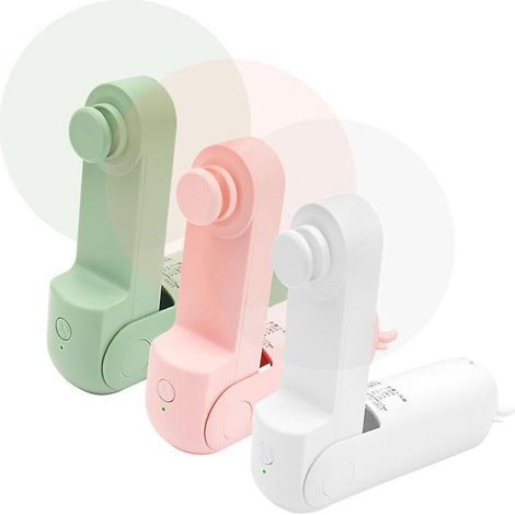 Mini ventilatore portatile, ventilatore tascabile ricaricabile, ventilatore a batteria [14-21 ore di autonomia] con batteria esterna. (1/4)