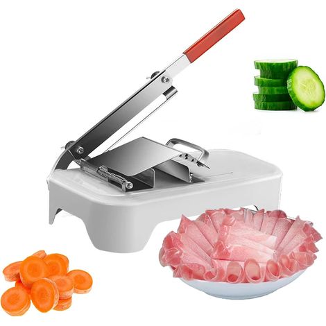 Allesschneider Manuell Fleischschneidemaschine Hammelfleisch Gemüse Obst Fleischschneider Wurstschneider Brotschneidemaschine Edelstahl