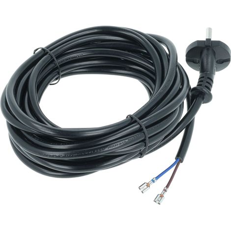 vhbw Cable para alimentación eléctrica compatible con Miele Cat & Dog S2120, S2121, S251, S251I, S310I aspiradoras - 6 m, 1000 W, cable de conexión (1/5)