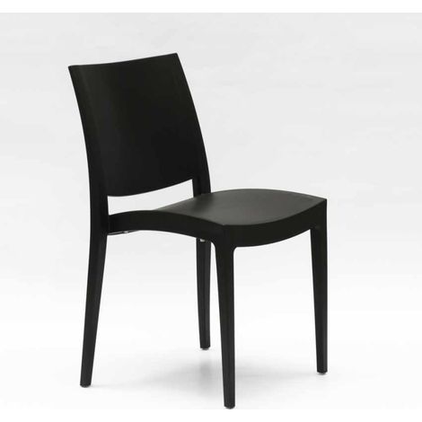 Silla de polipropileno para cocina bar y restaurante Grand Soleil Trieste - Negro