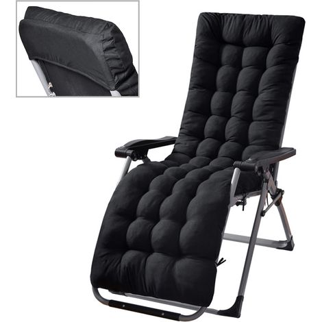 Coussin de chaise longue pour patio, coussin de transat solaire, rembourrage pour fauteuil lounge, idéal pour voyage, vacances, intérieur et extérieur