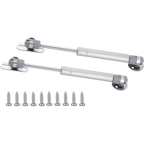 Vérins à gaz 120N pour meuble – Lot de 2 – Amortissement silencieux – Compatible bois et aluminium – Installation simple avec vis incluses (1/5)