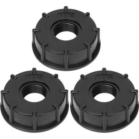 Stück IBC-Tankanschluss, Grobgewinde, Schlauchablaufadapter, Kunststoffanschluss, 60 mm Innendurchmesser, G3/4 (1/5)