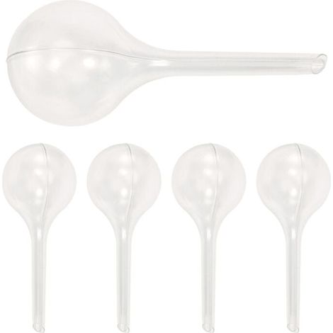 Set di 5 globi per irrigazione automatica per piante da interno, vasi, bulbi, annaffiatoi da giardino, fiori e irrigazione a goccia (1/4)
