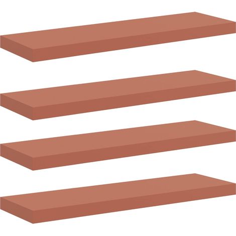 Maison Exclusive - Wandregal Wandmontiert 4 pcs Rot 80 x 23,5 x 4