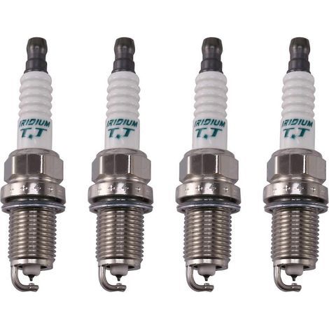 Lot de 4 bougies d'allumage pour Toyota, Honda, Mazda, Mitsubishi, Dodge, Chevrolet IK16TT-4701 (1/5)