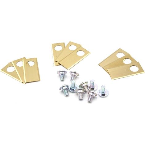 Vhbw – Lame de tondeuse en titane 9x 0,75mm – Compatible Honda Miimo 310, 520, 3000, HRM 310, HRM 520, HRM 3000 – Coupe nette et durable
