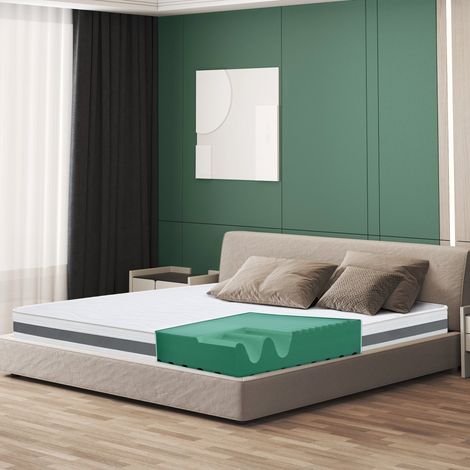 Matelas orthopédique 75 x 200 en mousse antibactérienne  Hauteur 16 cm  Revêtement 3D Air en fibre hypoallergénique et anti-acariens
