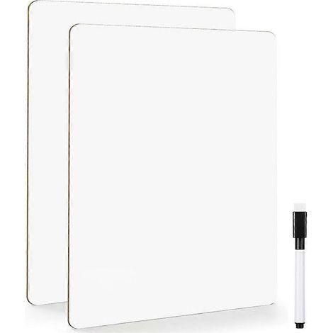 Petit tableau blanc effaçable à sec, mini tableau blanc double face portable pour élèves et enseignants, kit de fournitures scolaires (lot de 1). (1/5)