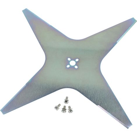 vhbw Lame (4 étoile) compatible avec Ambrogio L200R Evolution L200R Elite, L400 Carbon tondeuse - Lame de rechange, gris, acier (1/4)