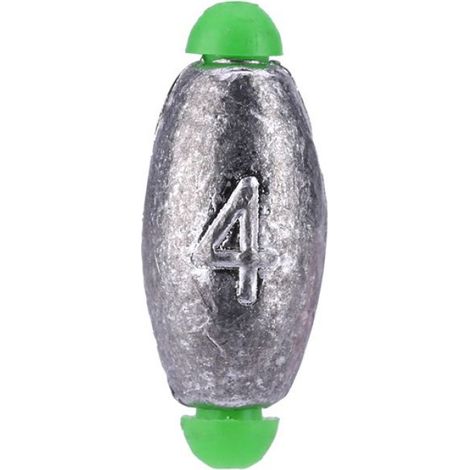 Plomb De Pêche - 10 Pièces - 4g 5g 7g 10g 15g - Sinker Ovale À Bouchons En Plastique - Pour Ligne De Pêche - Kit Accessoire Pêche (1/5)