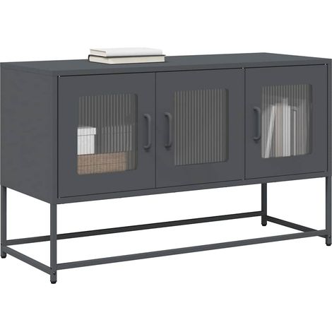 TV-Schrank Anthrazit 100,5x39x60,5 cm Kaltgewalzter Stahl