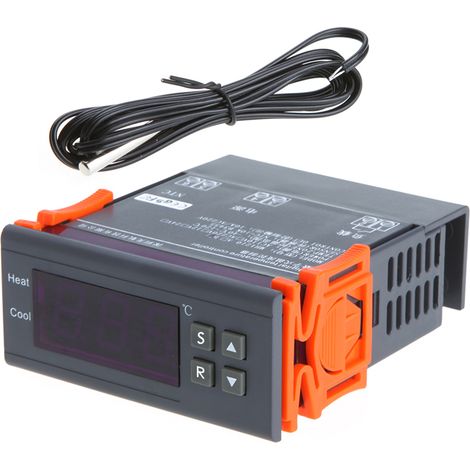 Régulateur de température numérique 10A 220V avec sonde NTC -40°C à 120°C fonction alarme
