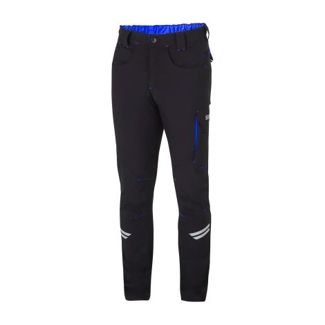 Sparco pantaloni Light Tech Kansa professionali da lavoro Tg. S in cotone ignifugo certificato colore Nero/Azzurro Nero/Azzurro S