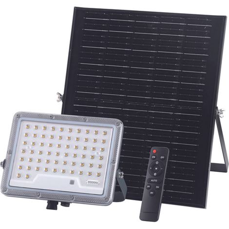 PROIETTORE SOLARE CON SENSORE CREPUSCOLARE 62 LED 8 W 1200 LUMEN LUCE NATURALE (1/3)