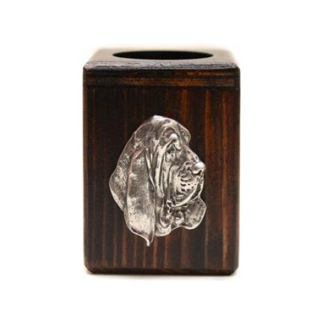 Bougeoir - Tête De Chien En Bois Et Alliage - Pour Bougie Chauffe-Plat - 8x6x6 Cm - 1 Pièce (1/5)